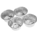 Mini rond Jam Emballage Aluminium Foil Tasses, feuilles de petit gâteau